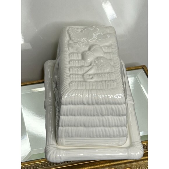 Applause Ceramic 1/4 Lb Covered Butter Dish With Lid - Picture 7 of 13